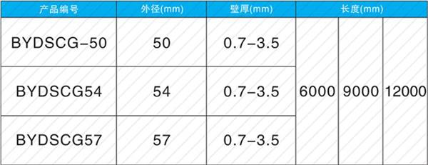 张家口钳压式声测管产品规格尺寸